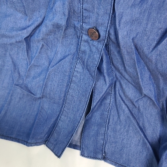 NEW Standards and Practices Hannah Denim Tencel Maxi Peasant Skirt Sz 29 NWT $84 - Picture 9 of 10